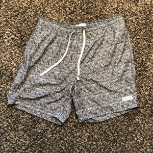 Modern Amusement Swim Trunks.